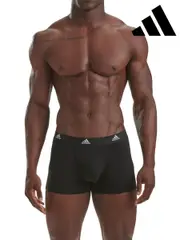 adidas Black Active Flex Cotton 3 Pack Boxers 5inch (T54986) | $53