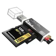 Micro SD Card Reader, 4-in-1 SD Card Reader to USB Adapter, Memory Card Reader