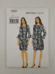 Vogue Sewing Pattern 9123 V9123 Misses Jacket Belt Dress Pattern Size 14-22 NEW