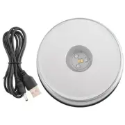 Display Turntable Base for Crystals Glass Art,LED Colored Rotating Crystal9847