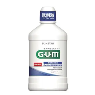 日本 GUM 牙周護理潔齒液漱口水 500ml 無酒精 溫和 口氣清新 草本薄荷