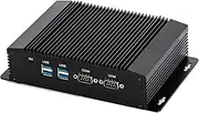 Industrial Embedded PC, Fanless Mini Computer, IPC, Intel Core I3 4010Y 4012Y 4020Y, Windows 11 or Linux Ubuntu, HUNSN IM08, VGA, HDMI, 2 x LAN, 2 x COM RS232, 4 x USB3.0, 8G RAM, 64G SSD