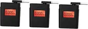 Healeved 3pcs Portable Digital Breath Alcohol Tester Battery-powered Alcohol Tester Backlight Lcd Display for Personal and Compact and Lightweight Design Black