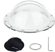 SOONSUN 6'' Transparent Replacement Dome Port Cover for GoPro Hero 13 12 11 10 9 8 7 6 5 4 3 Dome Port - Includes Dome Cover Case, Protective Drawstring Bag and Repair Accessories
