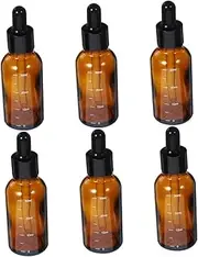 Gatuida 30ml Essential Oil Perfume Dropper Bottles Set of 6 with Measurement Design Sunlight Protection for Travel