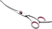 Pet Scissors for Grooming | Trimming Dog Trimmer Curved Hair Scissors | Safety Pet Tool with Round Tips Professional Grooming Shears for Puppy & Cat