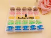 New 25PCS Colorful Embroidery Thread Plastic Spool Bobbins Storage Holder