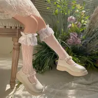 在飛比找ETMall東森購物網優惠-日系新品公主洛麗塔中筒襪舞蹈