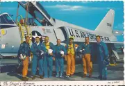 1963 "The Original 7 Astronauts" Dexter Press Postcard Photo By NASA John Glenn