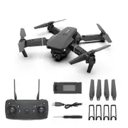 Flye Drone 4k Profesional HD Dual Camera Drone WiFi 4K Real-time Transmission FPV Drones Collapsible Quadcopter Toy Black