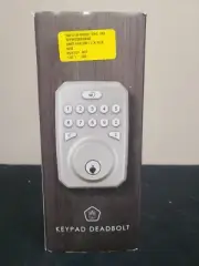Milocks Mieq-Slf-Bn Smartlock Deadbolt Smart Phone Compatible With Hub, Silver