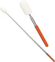 2pcs Telescoping Sponge Stick for Pottery, Retractable Ceramic Sponge Stick Mud Tools Pottery Sponge for Cleanup Excess Water from Tall or Narrow Pottery(Large,Extend up to 28.35in)