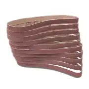 WEN Sanding Belt Sandpaper Sander Replacement 320 Grit 1/2 x 18 inch 10 Pack
