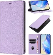 [HYAUUcase] Case for Nothing CMF Phone 1,PU Leather Flip Folio Phone Cover with Card Holders Wallet RFID Blocking Kickstand [Shockproof TPU Inner Shell],Purple