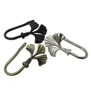 Clover Curtain Holdback Drapery Tieback Hooks (Set of 2) - 3 colors
