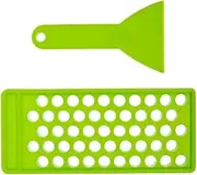 Lip Balm Tray Lipstick Filling Molds, 2Pcs Lip Balm Lipstick Filling Holder Container Tray Lipbalm Filling Tray and Spatula, Lip Balms Fill Tray and Spatula Set