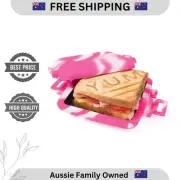 Microwave Toastie Maker Easy Use Toaster “YUM” Grill Style Pink Colour