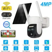Outdoor Wifi Solar Battery Powered Wireless Security Camera CCTV Pan-Tilt Zoom