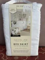 Rachel Zoe White Bed Skirt Lofted Bed Dorm TwinXL NWT