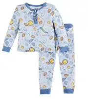 NWT Mud Pie Bamboo Sports Pajama Set Size 12-18 Months
