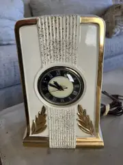Lemieux Ceramic White Tower Electric Clock