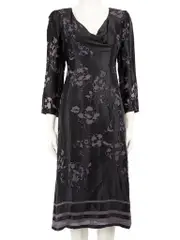 Floral Jacquard Midi Dress