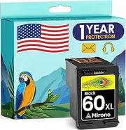 Mirone Remanufactured Ink Cartridge 60XL 60 XL Replacement for HP Envy 100 110 120 Photosmart c4680 c4780 c4795 d110 Deskjet f4440 d2680 f2430 f4280 f4480 f4580 Printer (1 Black)