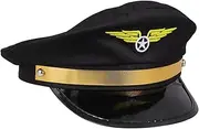 Pilot Hat for Adults Masquerade Halloween Costumes Airline Theme Party Accessory