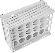 STOBOK Folding Brochure Holder A4 Magazine Stand Aluminum Rack Exhibition Stand Book Display