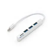 Multifunctional HUB Splitter Type-C Docking Station Adapter MicroSD Card Reader
