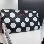 Sephora ROUGE 2018 Collectible Makeup Bag (Black/White Polka Dot) - 10x5x1.25”