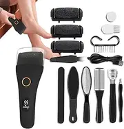 Electric Foot File - Foot Grinder,Heavy-Duty Rechargeable Cordless Scrubber Shaver Scraper for Manicure Pedicure Tool