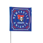 Newcastle Knights NRL Square Game Day Flag * On a pole