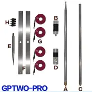 GPTWO-PRO 7-54MHz Portable Shortwave GP Antenna Outdoor Amateur Radio HF Antenna