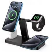 4 in 1 Wireless Charger Dock Charging Station For iPhone 15 14 13 12, Apple Watch