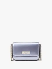 Kenzie Patent Fabric Card Case Crossbody