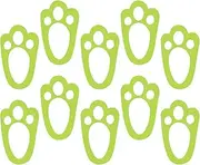 Easter Bunny Footprints, Bunny Paw Print Window Clings, Bunny Paw Print Window Clings Floor Sticker for Easter Home Decorations 10x