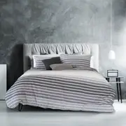 Rouche Grey Quilt Cover Set