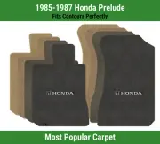 Lloyd Ultimat Front Mats for '85-87 Prelude w/Silver & Black Honda H & Word Comb (for: Honda)