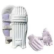 Cricket Batting Pads Clean Skin + VS-44 Cricket Batting Gloves + AU Stock