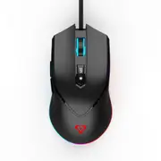 Ergonomic Laser Gaming Wired Mouse with Customizable RGB Lighting, 8000 DPI, and Durable Design