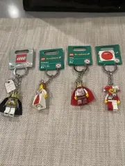 Lego Brand New Kingdoms/castle Set Of 4 Keychains