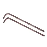 T15 Tamper Proof Torx Star Key Bit Wrench, L-Shape 4.06" Long Arm, S2 Steel 2pcs