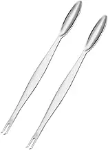NAMOARLY 2pcs Stainless Steel Crab Forks Seafood Tools Multipurpose Crab Leg Tools for Easy