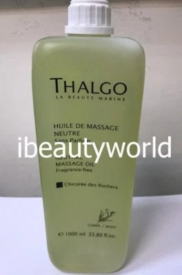 Thalgo Neutral Massage Oil 1000ml 1L 33.8oz Salon Pro Size #tw