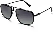[Generic] Aviator Tr90 Frame Polarized Sunglasses for Mens Womens Retro Mirrored Lens Sun glasses for Driving Fishing UV400 Blocking Protection