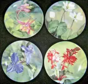 4 THOMAS JEFFERSON, Monticello 6 Inch Dessert Plates, All Different NIB