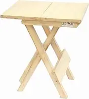 Folding Table, Portable Wood Table and Stool, Stool for Children (Medium)