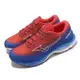 Mizuno 慢跑鞋 Wave Rider 27 男鞋 藍 紅 波浪片 運動鞋 USA 美津濃 J1GC2352-04