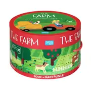 30pc Sassi Junior The Farm Educational Fun Book & Giant Puzzle Game Kids 3y+